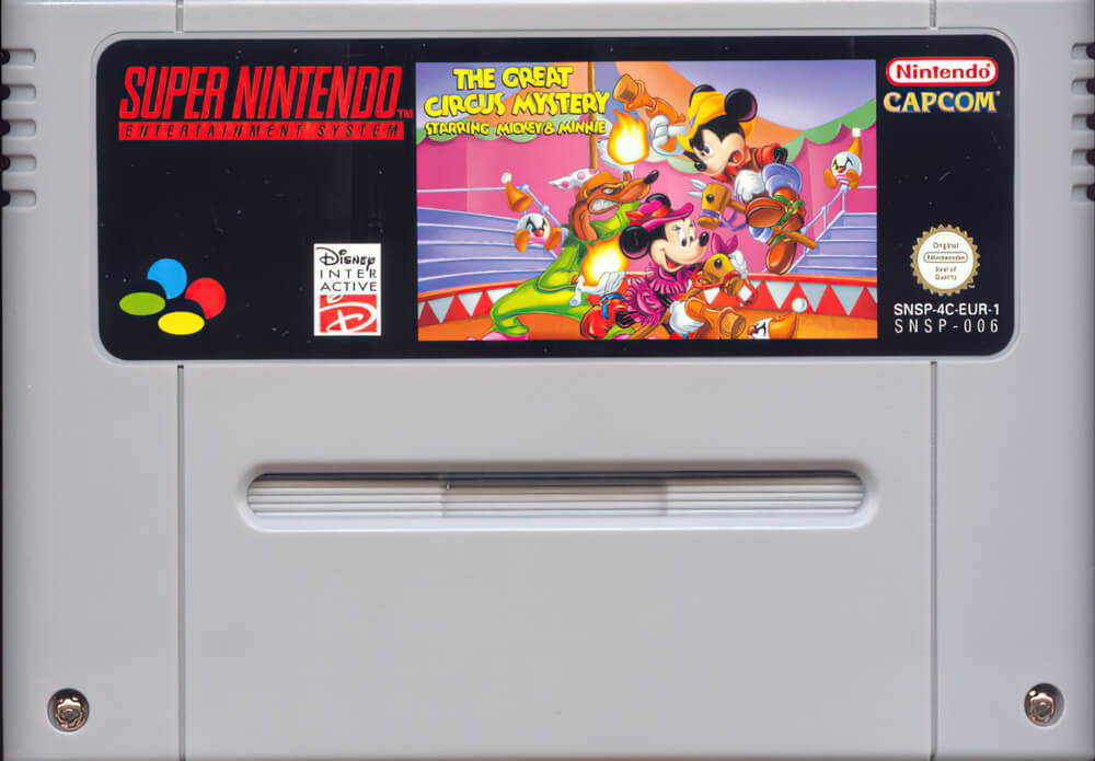 Лицензионный картридж Great Circus Mystery Starring Mickey & Minnie, The для Super Nintendo